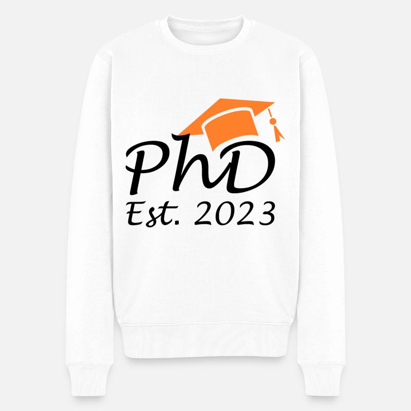 Diplôme Docteur Est 2023 - Pull Premium bio Homme - blanc