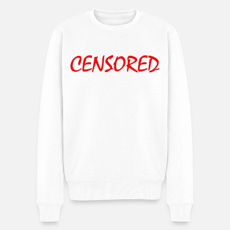 censored - Pull Premium bio Homme - blanc