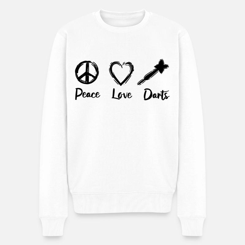 J’adore les fléchettes - Pull Premium bio Homme - blanc