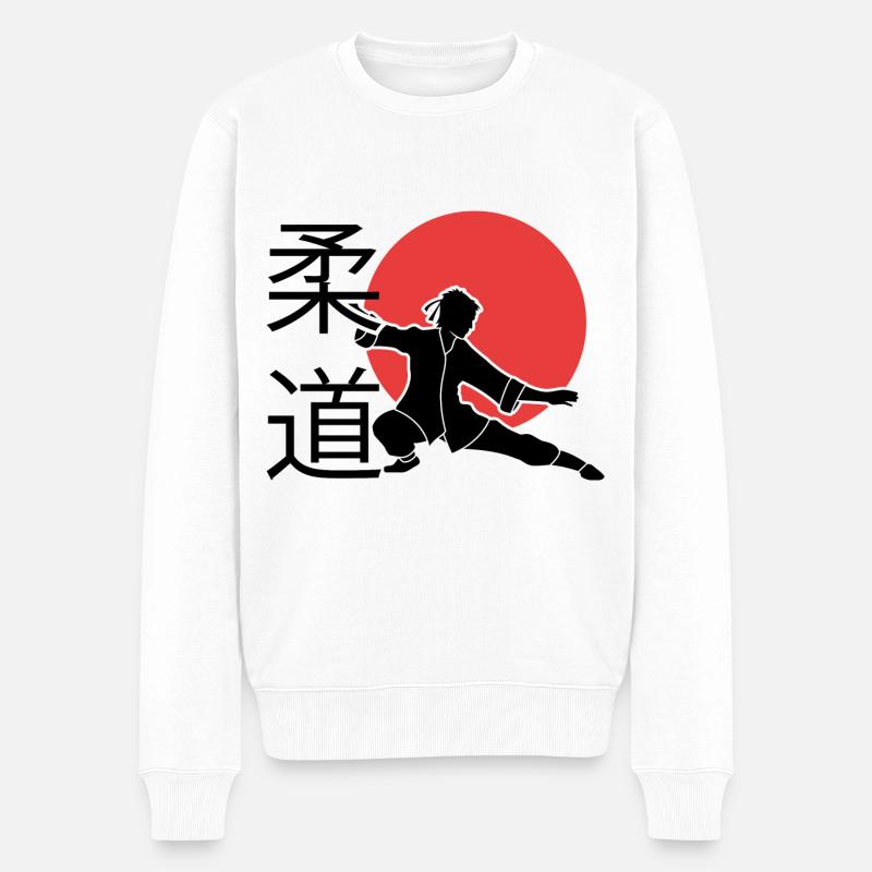 Judo. Judo-Geschenkidee. Kampfsport-Geschenk. - Männer Premium Bio Pullover - Weiß