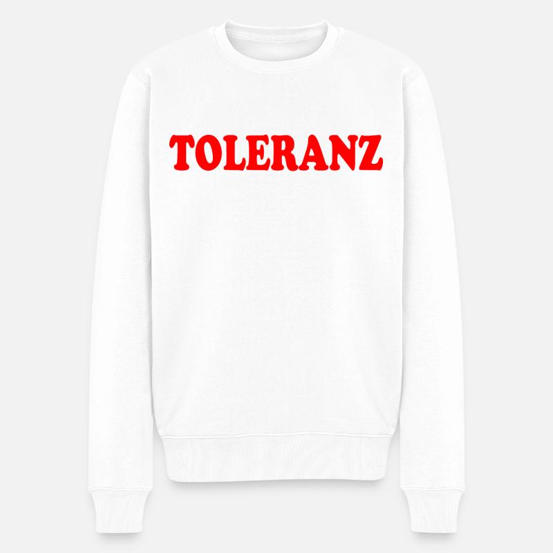 Toleranz - Pull Premium bio Homme - blanc