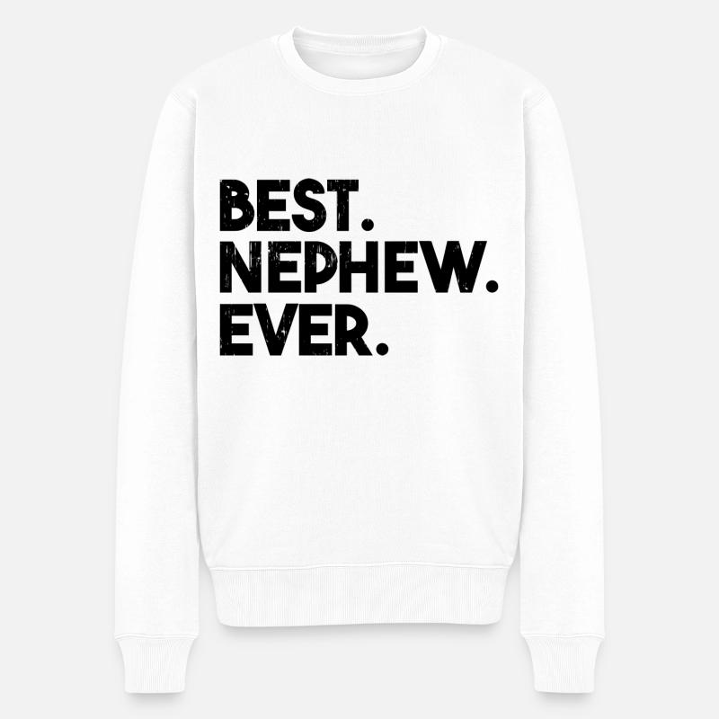 Best Nephew Ever - Männer Premium Bio Pullover - Weiß