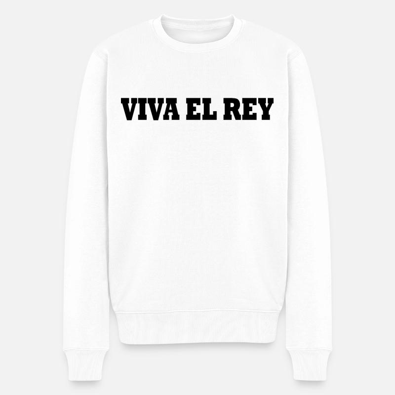 Viva el rey - Pull Premium bio Homme - blanc