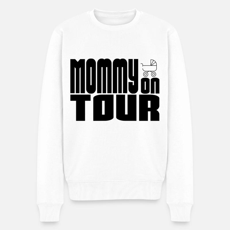 Poussette Mommy On Tour - Pull Premium bio Homme - blanc