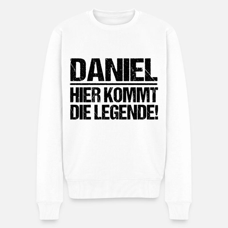 Prénom Daniel - Pull Premium bio Homme - blanc