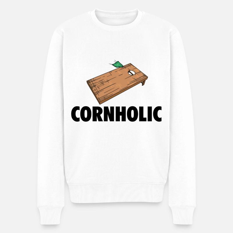 Cornhole - Pull Premium bio Homme - blanc
