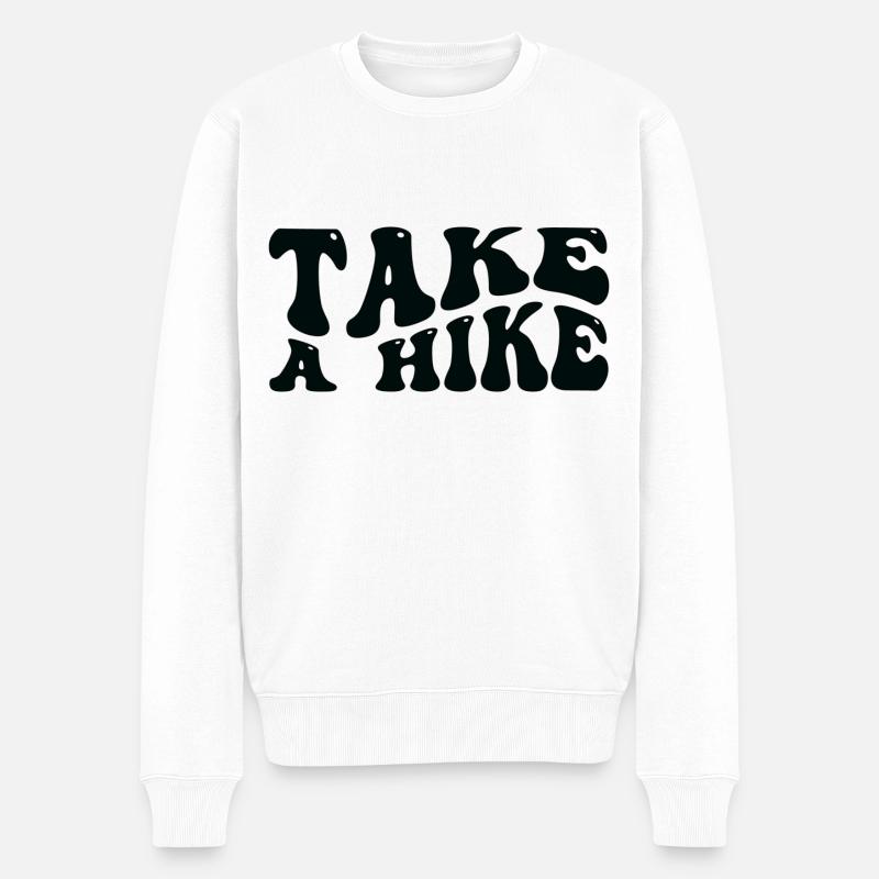 Take A Hike - Männer Premium Bio Pullover - Weiß