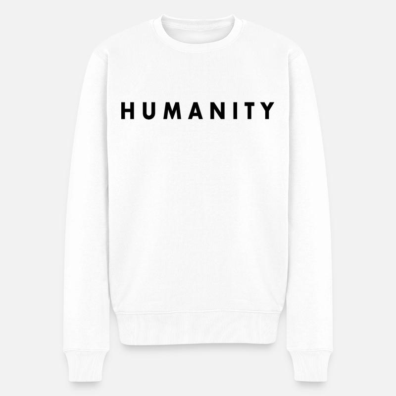Humanity - Pull Premium bio Homme - blanc