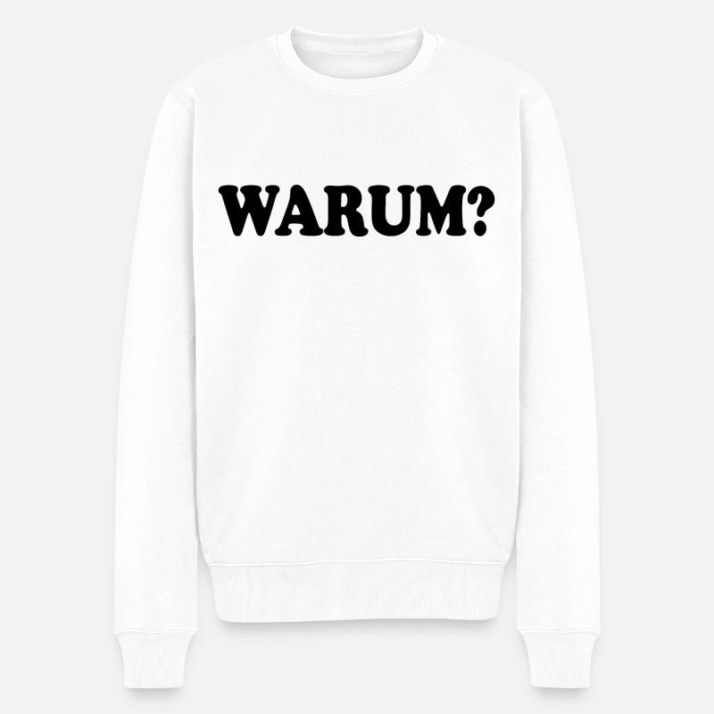 Pourquoi - Pull Premium bio Homme - blanc