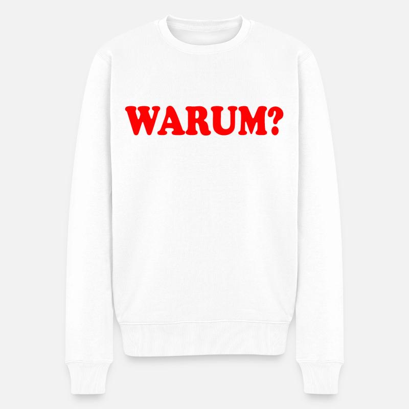 Pourquoi - Pull Premium bio Homme - blanc