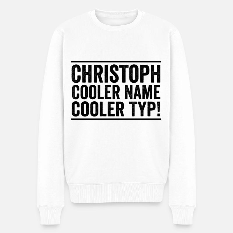 Prénom Chris Christoph - Pull Premium bio Homme - blanc