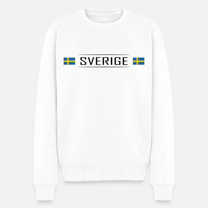 Pays Sverige Suède Scandinavie Vacances - Pull Premium bio Homme - blanc