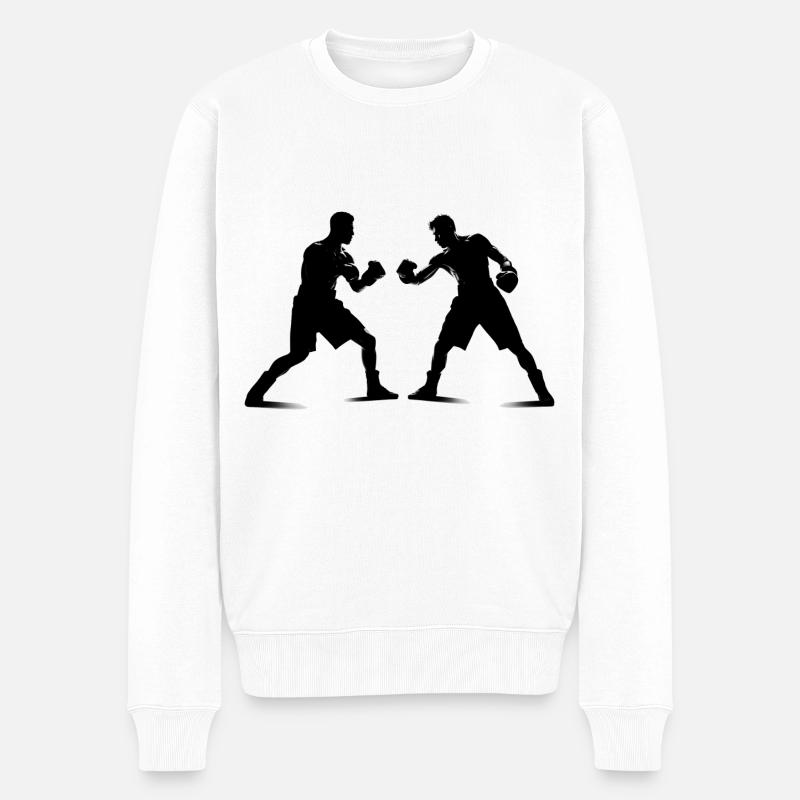 Boxen - Männer Premium Bio Pullover - Weiß