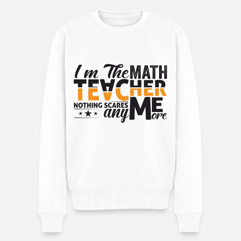 Tenue de professeur de mathématiques - Pull Premium bio Homme - blanc