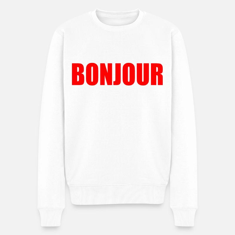 Bonjour - Pull Premium bio Homme - blanc