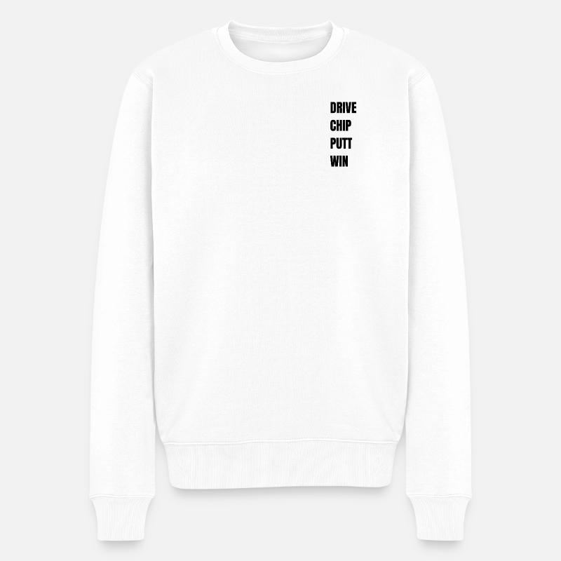 Golf Drive Chip Putt Win - Pull Premium bio Homme - blanc