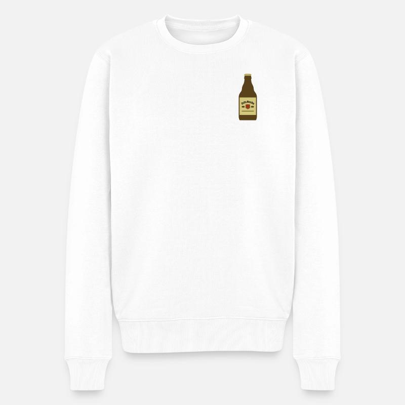 Lecker Bierchen - Männer Premium Bio Pullover - Weiß