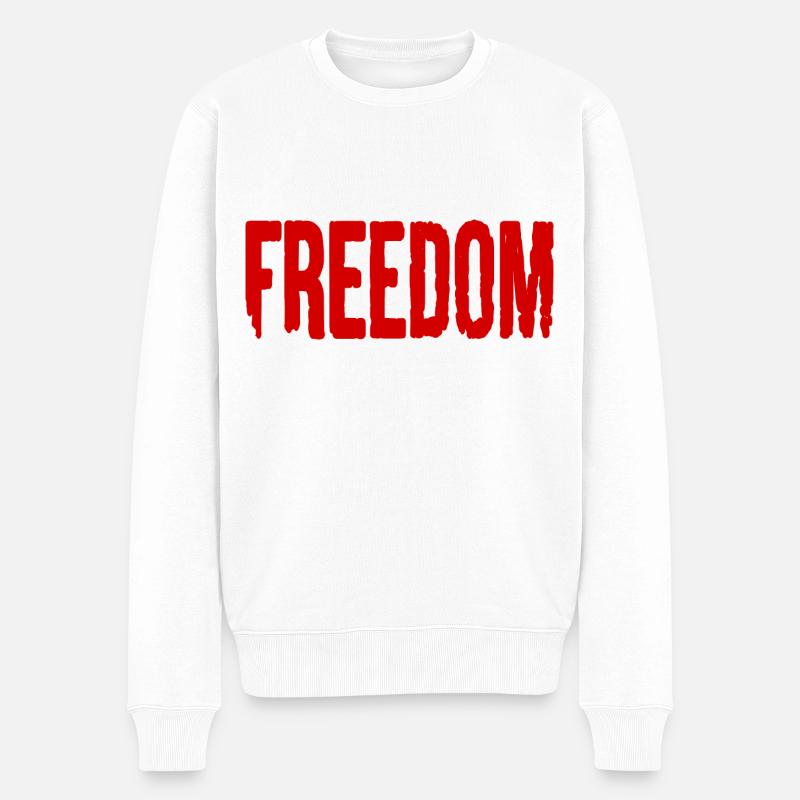 freedom - Pull Premium bio Homme - blanc