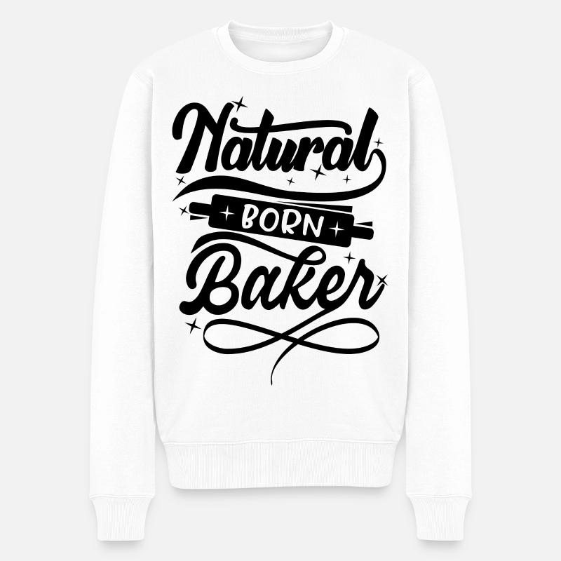 Boulanger né - Pull Premium bio Homme - blanc