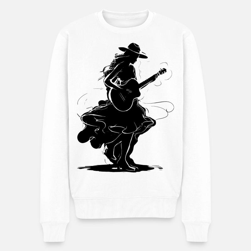 Guitariste - Pull Premium bio Homme - blanc