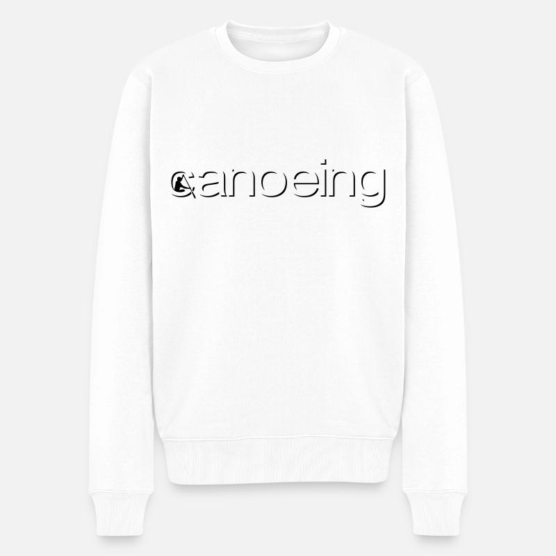 canoeing emboss - Pull Premium bio Homme - blanc