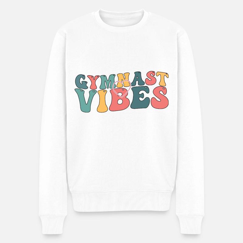 Gymnastique - Pull Premium bio Homme - blanc