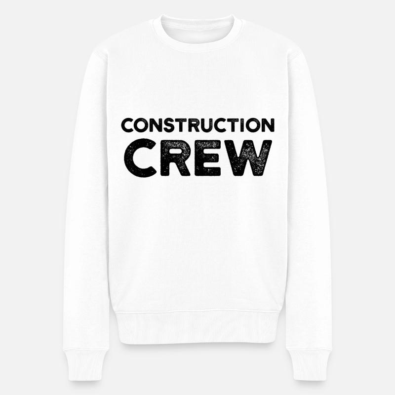Bauarbeiter Mannschaft Bau Baustelle Bauleiter - Männer Premium Bio Pullover - Weiß