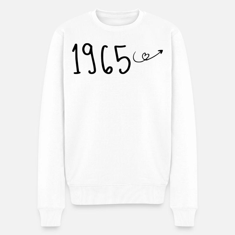 1965 Anniversaire 1965 Retro 1965 - Pull Premium bio Homme - blanc