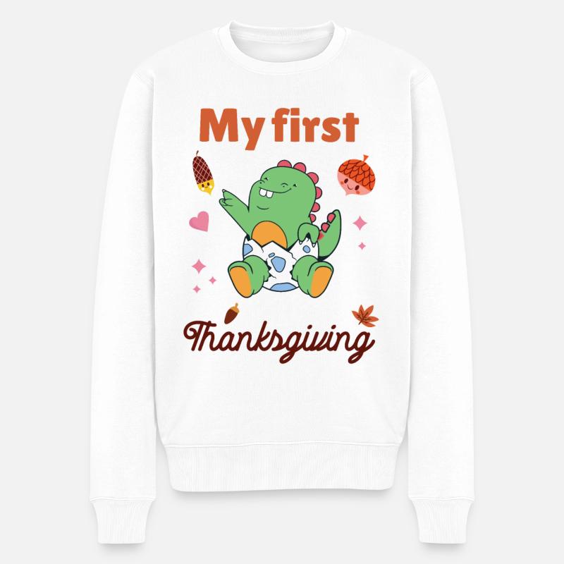 Mon premier Thanksgiving - Pull Premium bio Homme - blanc