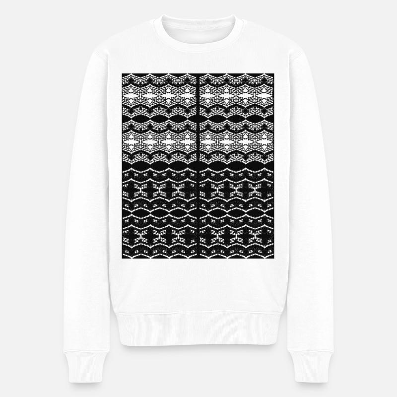 Unique Art - Pull Premium bio Homme - blanc