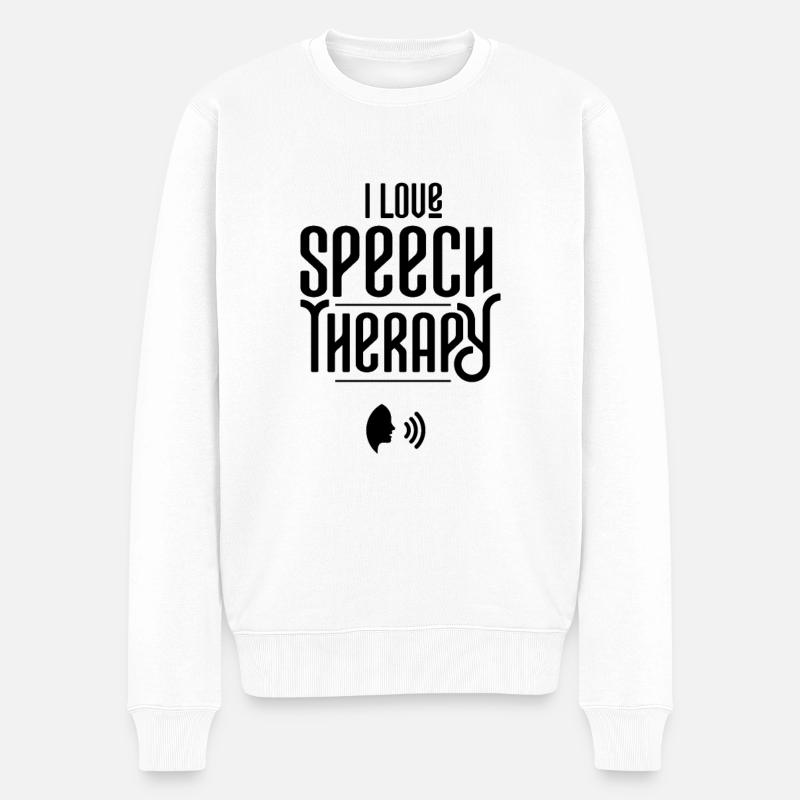 J'adore l'orthophonie - Pull Premium bio Homme - blanc
