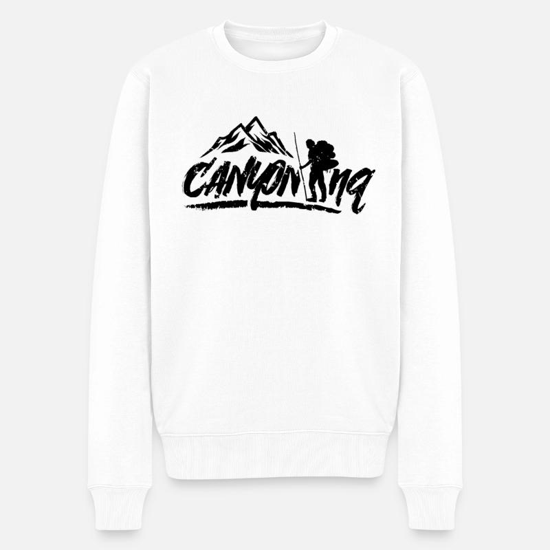 Canyoning - Pull Premium bio Homme - blanc