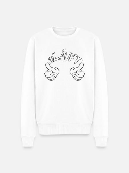 s Läuft - Männer Premium Bio Pullover - Weiß