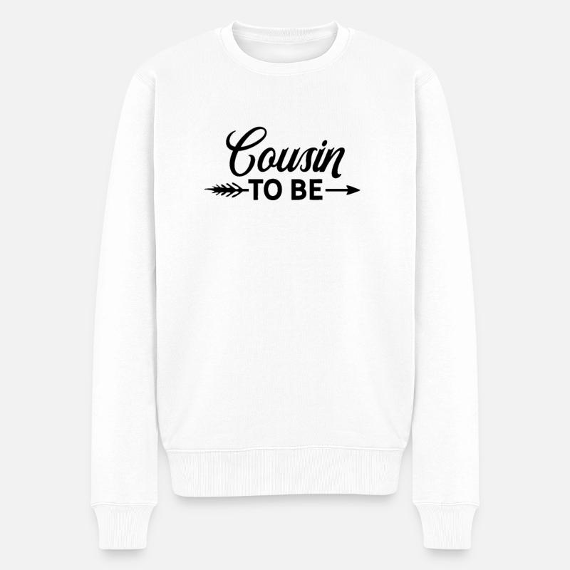 Zukünftiger Cousin Cousine in Zukunft - Männer Premium Bio Pullover - Weiß