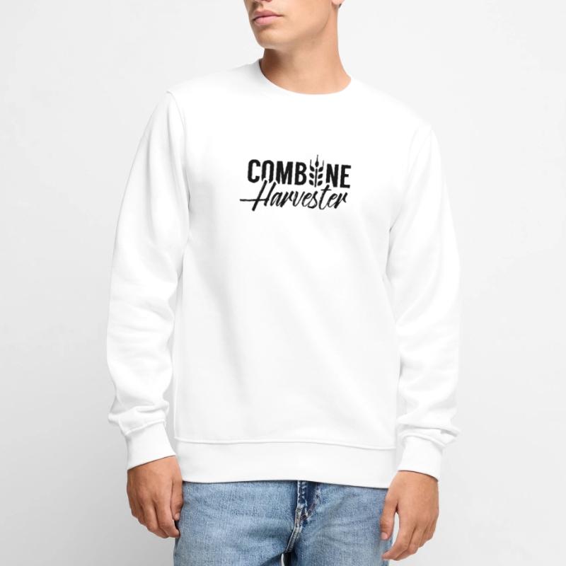 Moissonneuses-batteuses chauffeur moisson machine agricole moissonneuse-batteuse Pull Premium bio Homme