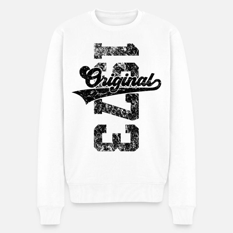 53E ANNIVERSAIRE ORIGINAL 1973 - Pull Premium bio Homme - blanc