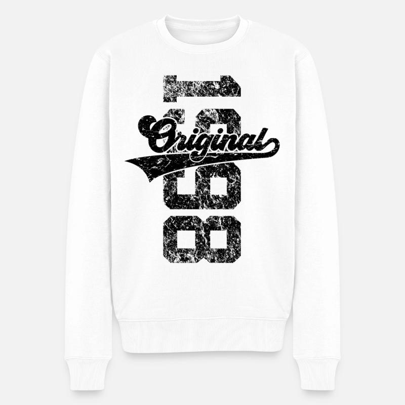 28. GEBURTSTAG ORIGINAL 1998 - Männer Premium Bio Pullover - Weiß