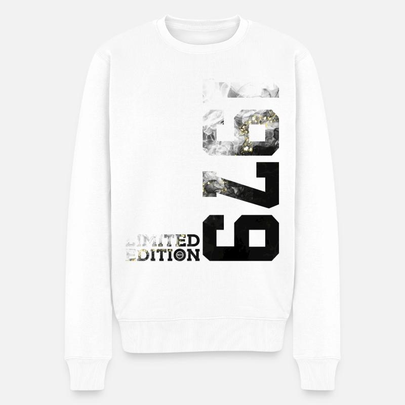 47. GEBURTSTAG 47 JAHRE LIMITED EDITION 1979 - Männer Premium Bio Pullover - Weiß