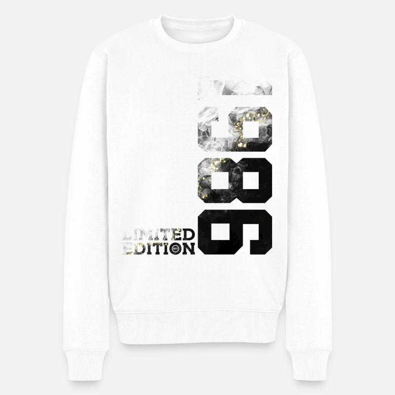 40. GEBURTSTAG 40 JAHRE LIMITED EDITION 1986 - Männer Premium Bio Pullover - Weiß