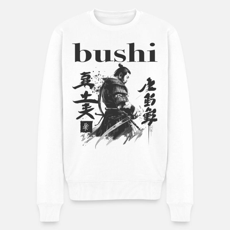 Guerrier samouraï Bushi - Pull Premium bio Homme - blanc