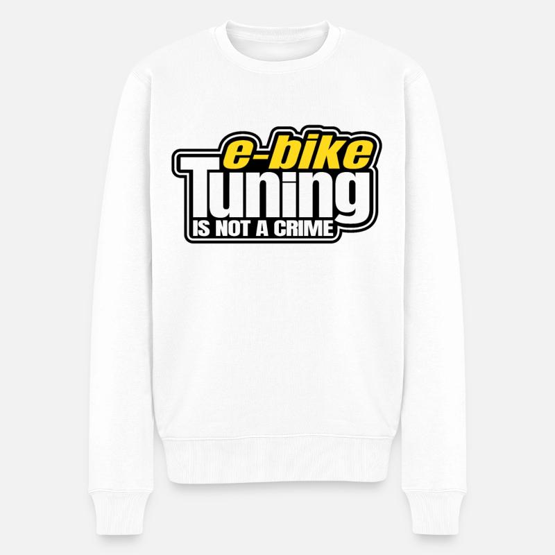 Le réglage du vélo électrique n'est pas un accordeur VTT EMTB Ebike - Pull Premium bio Homme - blanc