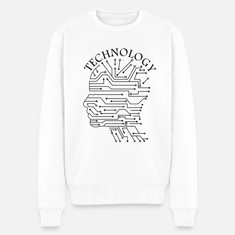 Idée cadeau de technologie - Pull Premium bio Homme - blanc