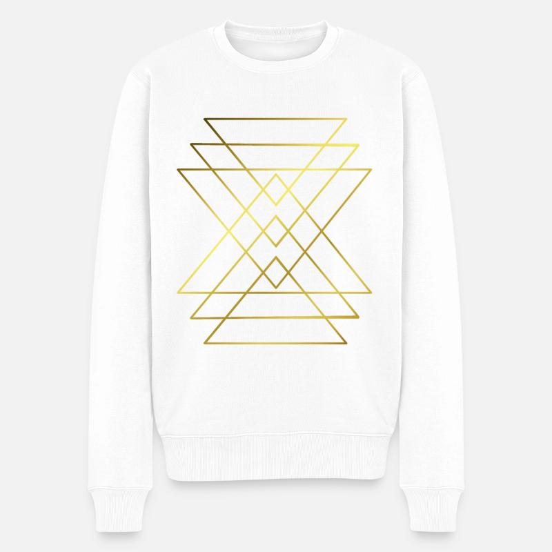 Graphiques - motif graphique - Pull Premium bio Homme - blanc