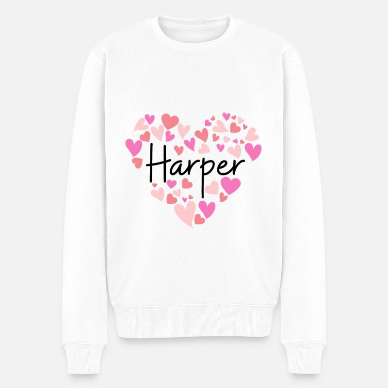 J’adore Harper - Pull Premium bio Homme - blanc