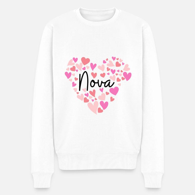 J’adore Nova - Pull Premium bio Homme - blanc