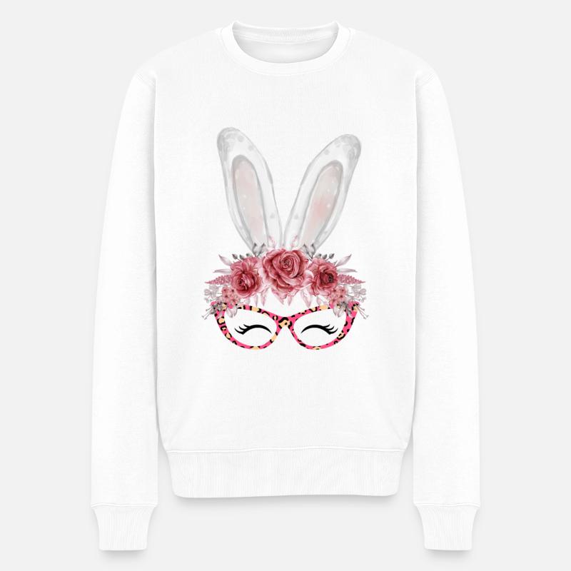 Mignonne lapine - Pull Premium bio Homme - blanc