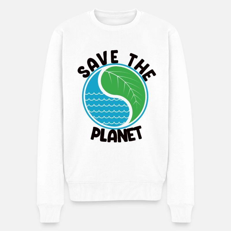 Sauvez la planète - Pull Premium bio Homme - blanc