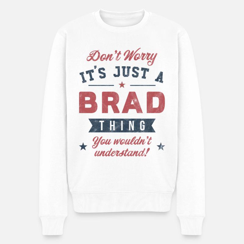 C’est un truc de Brad - Pull Premium bio Homme - blanc