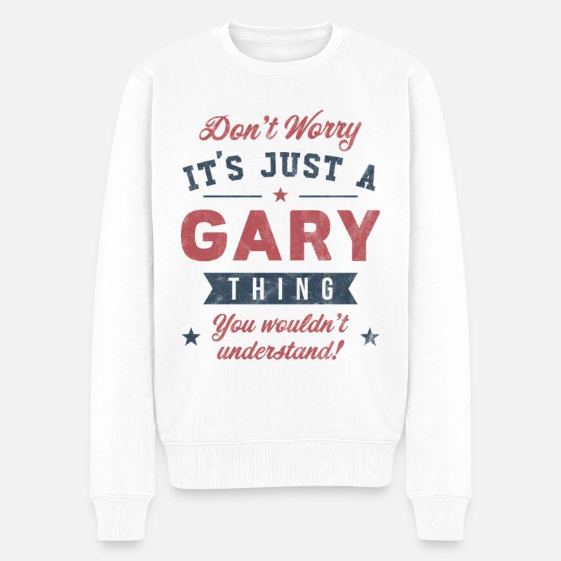 Es ist eine Gary-Sache - Männer Premium Bio Pullover - Weiß
