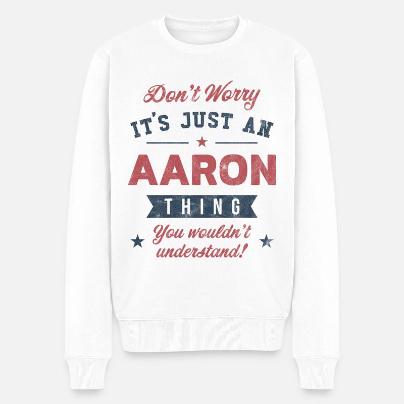 C’est un truc d’Aaron - Pull Premium bio Homme - blanc
